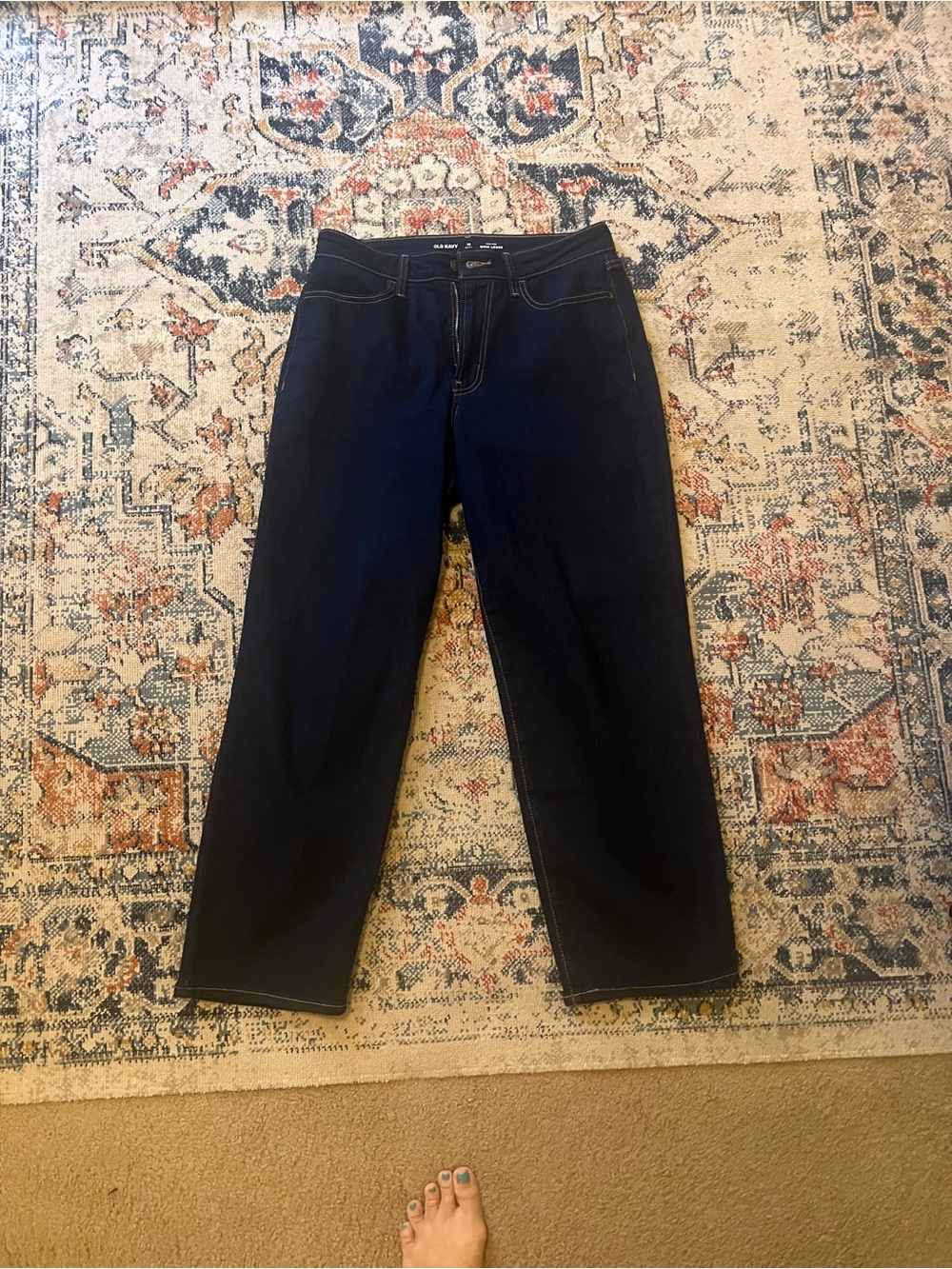 Old Navy high Risr Dark Indigo Wow Loose Women’s Jeans 10S
